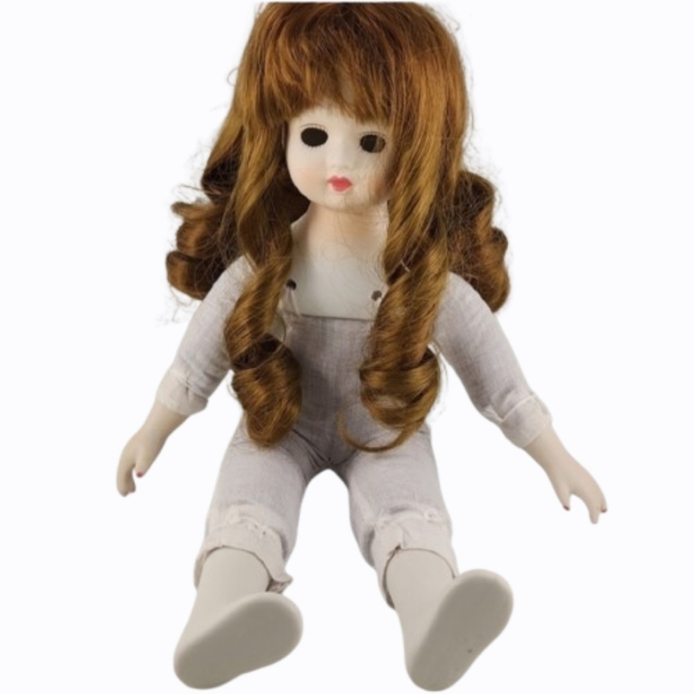 VTG 14 inch Doll No Eyes, Repair Restoration Crafting Steampunk Halloween Creepy